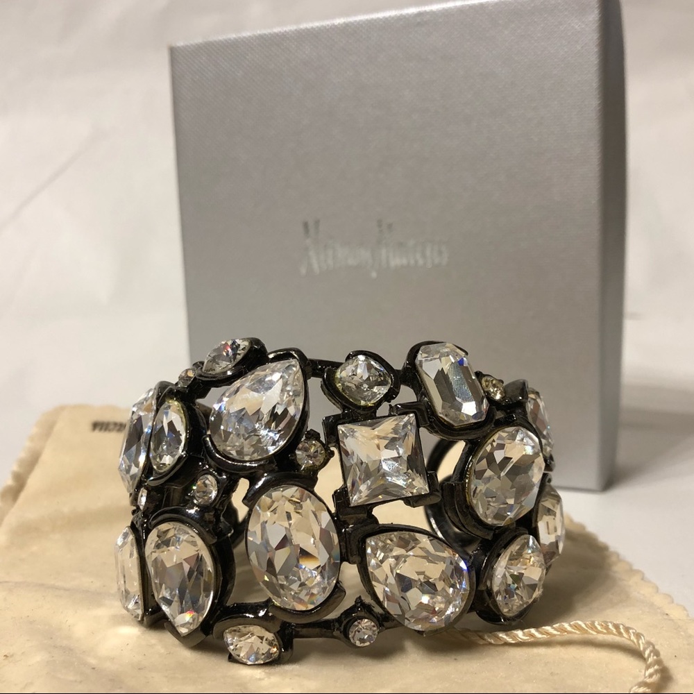 Nieman Marcus Real Crystal Cuff Bracelet - Picture 3 of 5